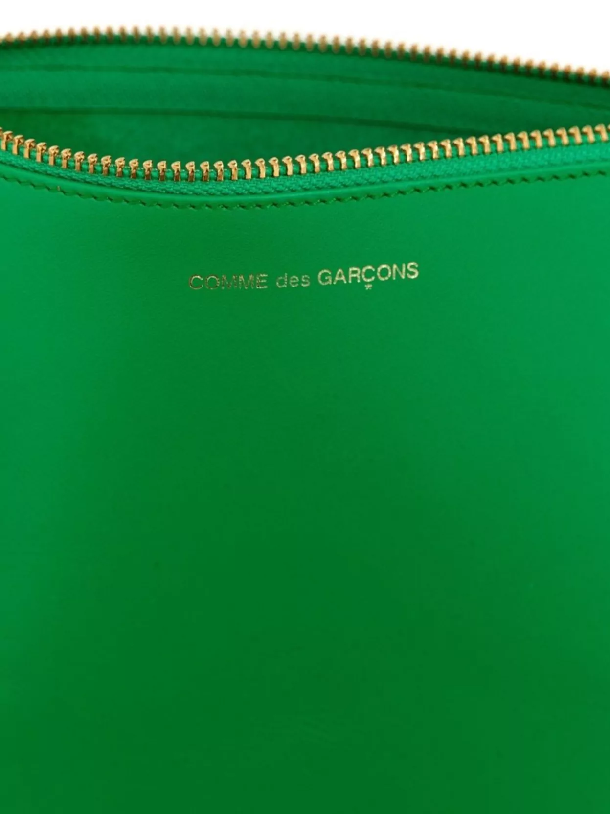 COMME DES GARÇONS LOGO DETAIL' ZIP WALLET 
