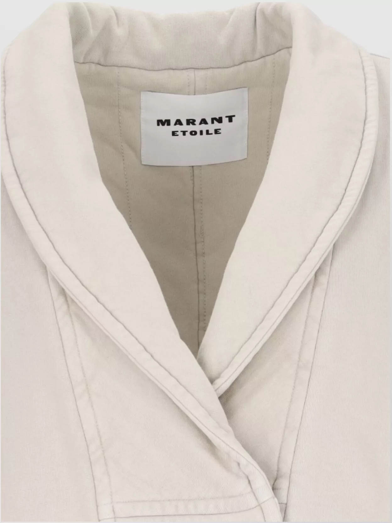 Isabel Marant Etoile Quilted Shawl Collar Jacket With Front Pockets