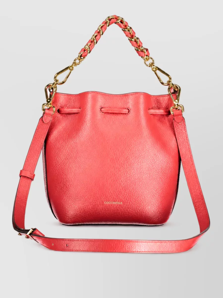 Coccinelle leather bucket bag