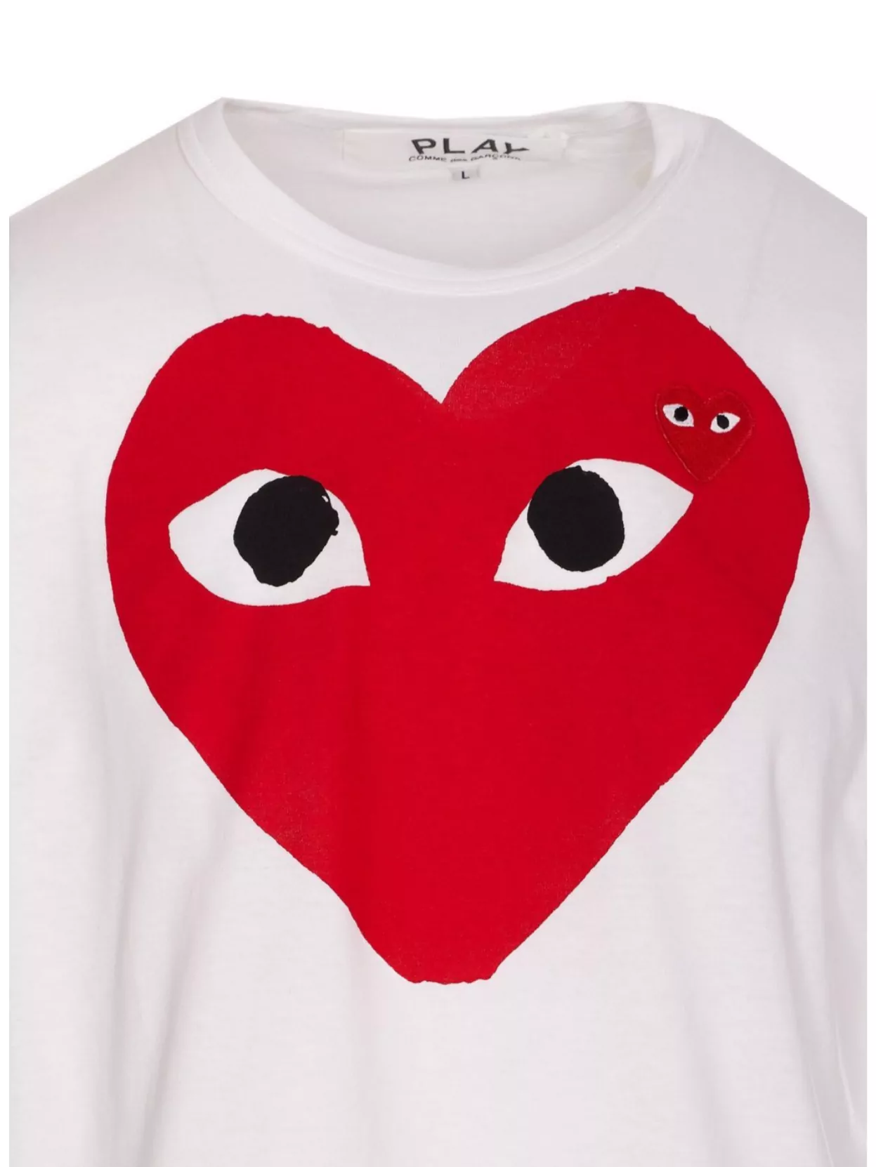 Comme Des Garçons Play Crew Neck Graphic Print Regular Fit T-Shirt