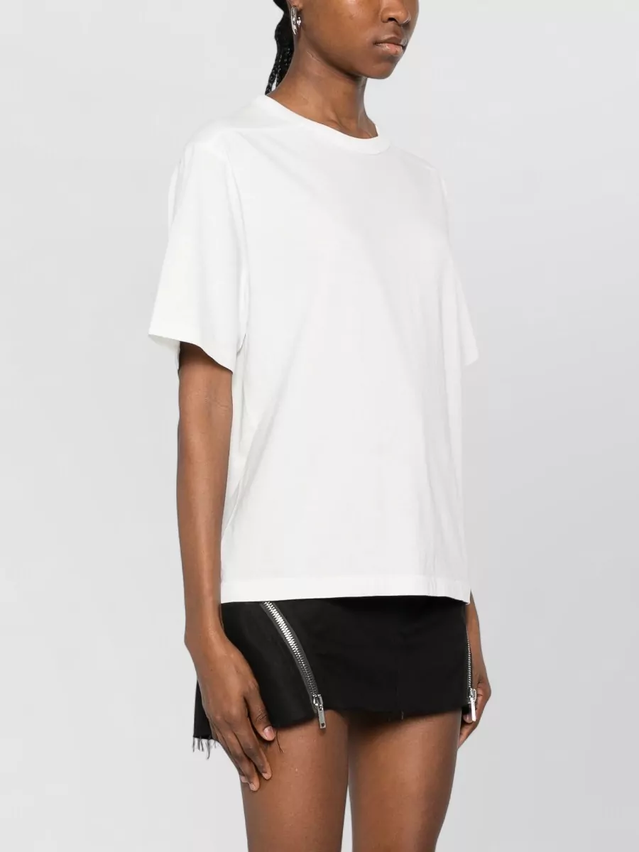Rick Owens Short Sleeve Crew Neck Plain Top