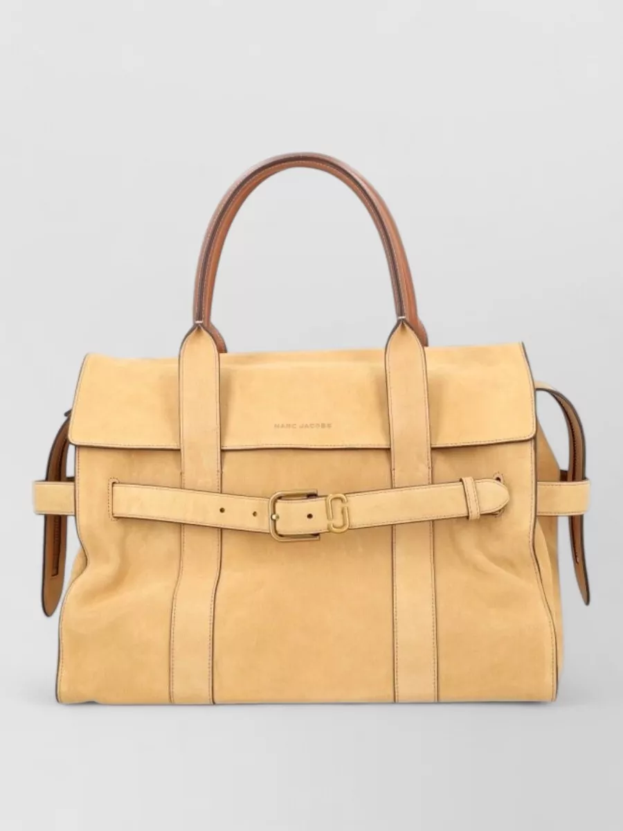 Marc Jacobs structured travel bag top handles strap