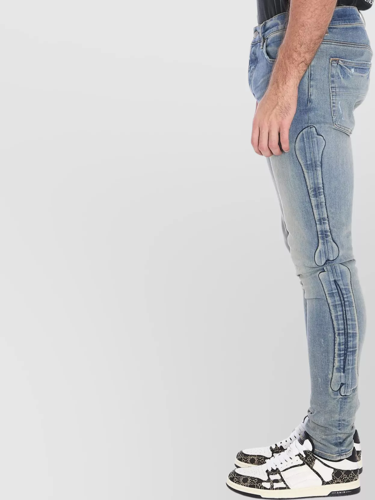Amiri 3D Bones Skinny Jeans