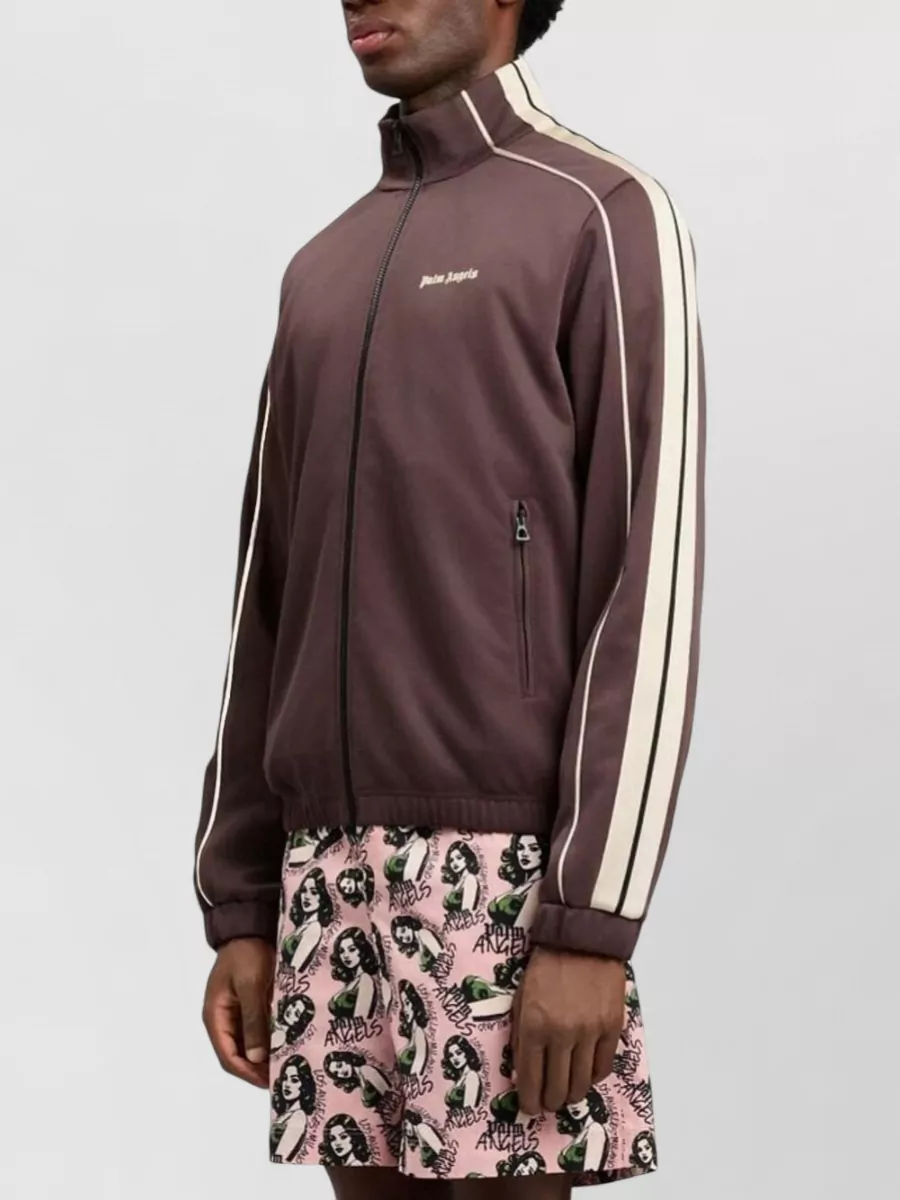 Palm Angels Logo-Print Track Jacket