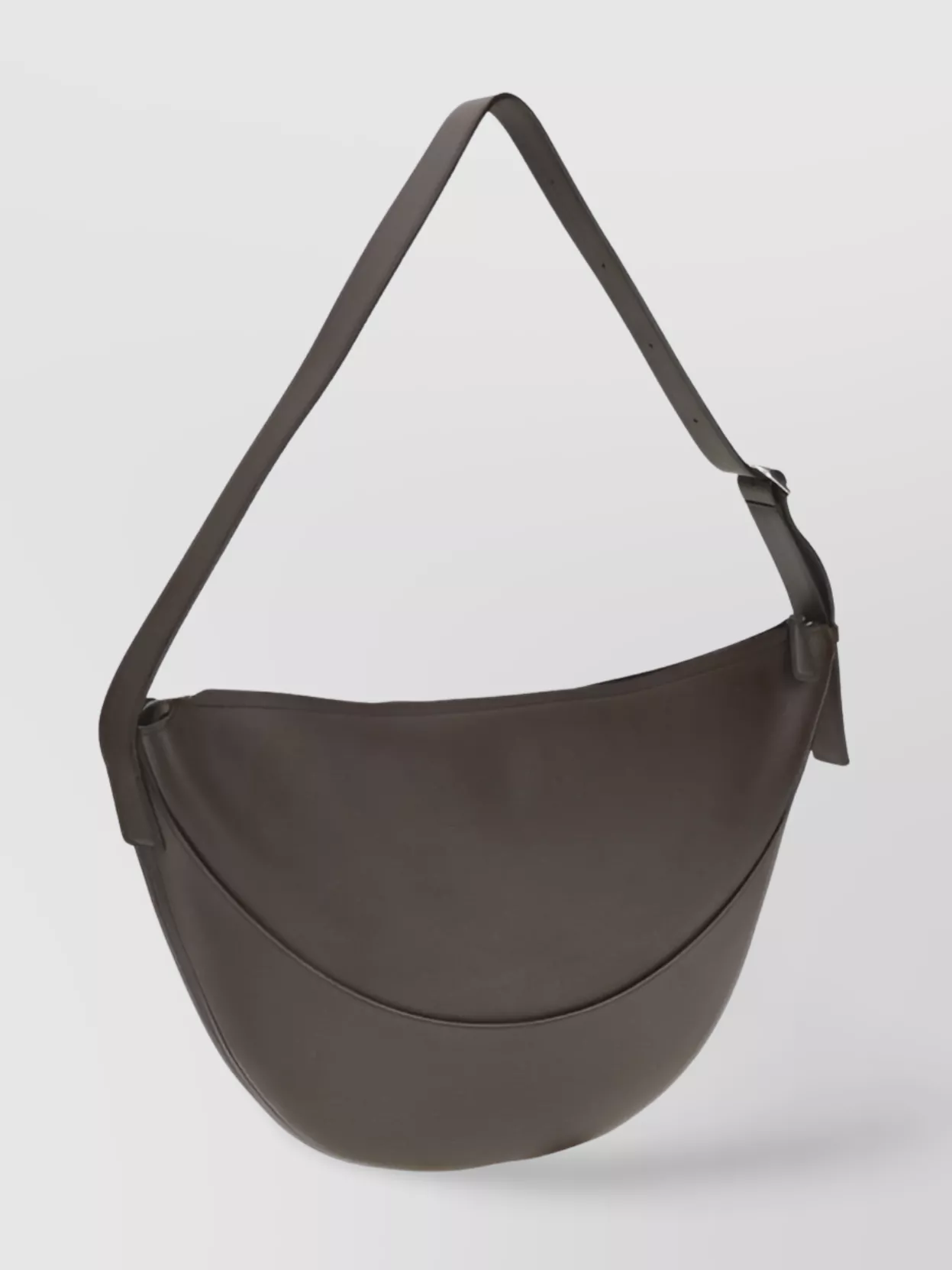 The Row Leather Half-Moon Shoulder Bag