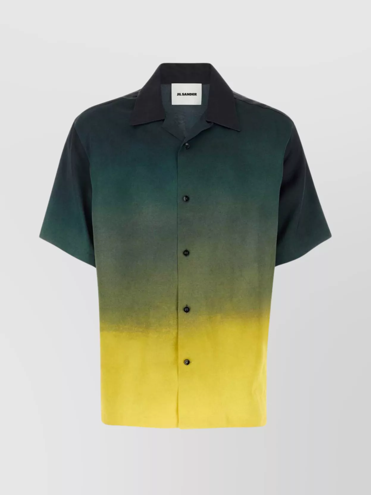 Jil Sander Viscose Shirt With Short Sleeves And Floral Print