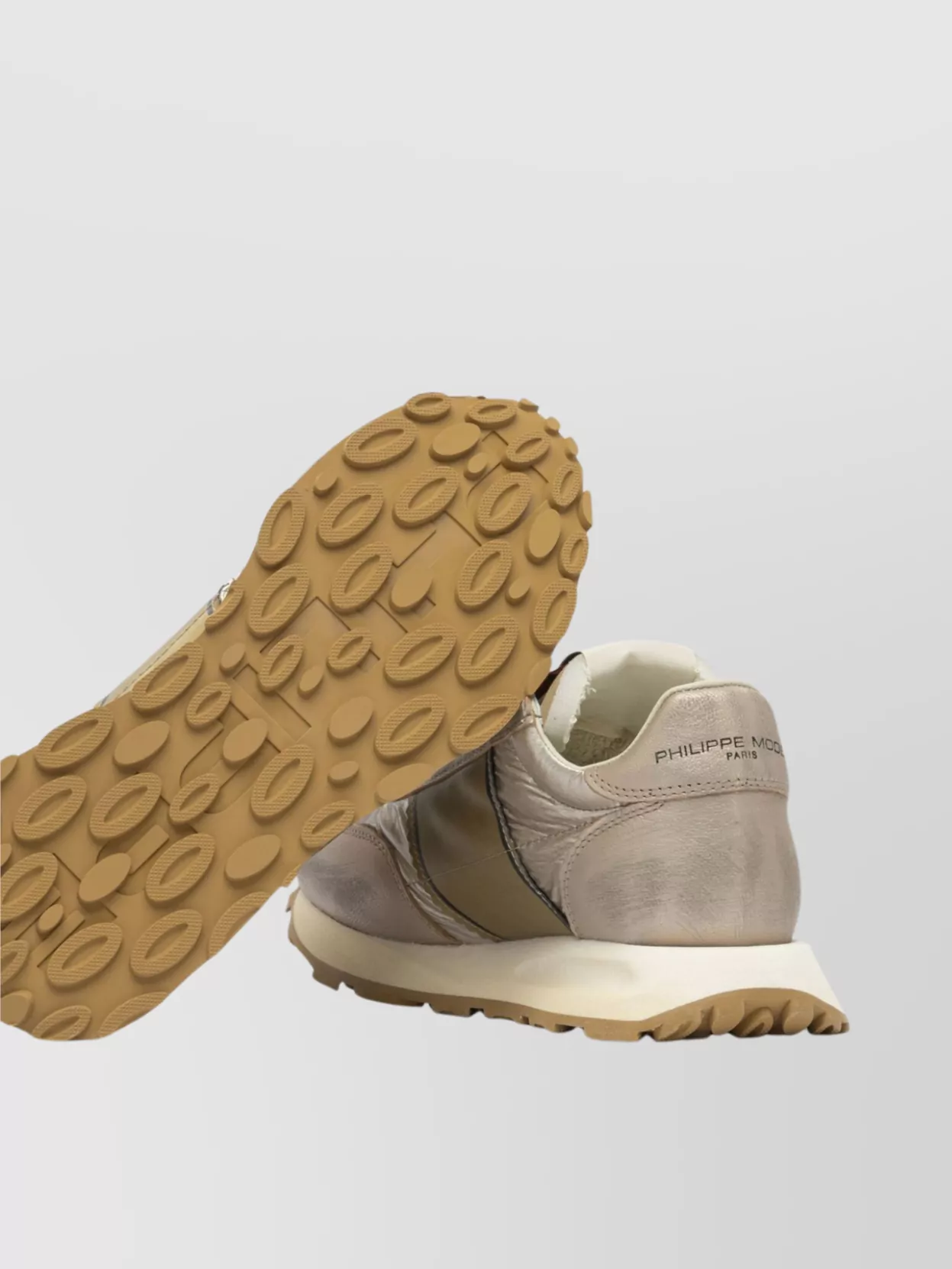Philippe Model Slip-On Sneakers With Textured Sole And Contrasting Panels