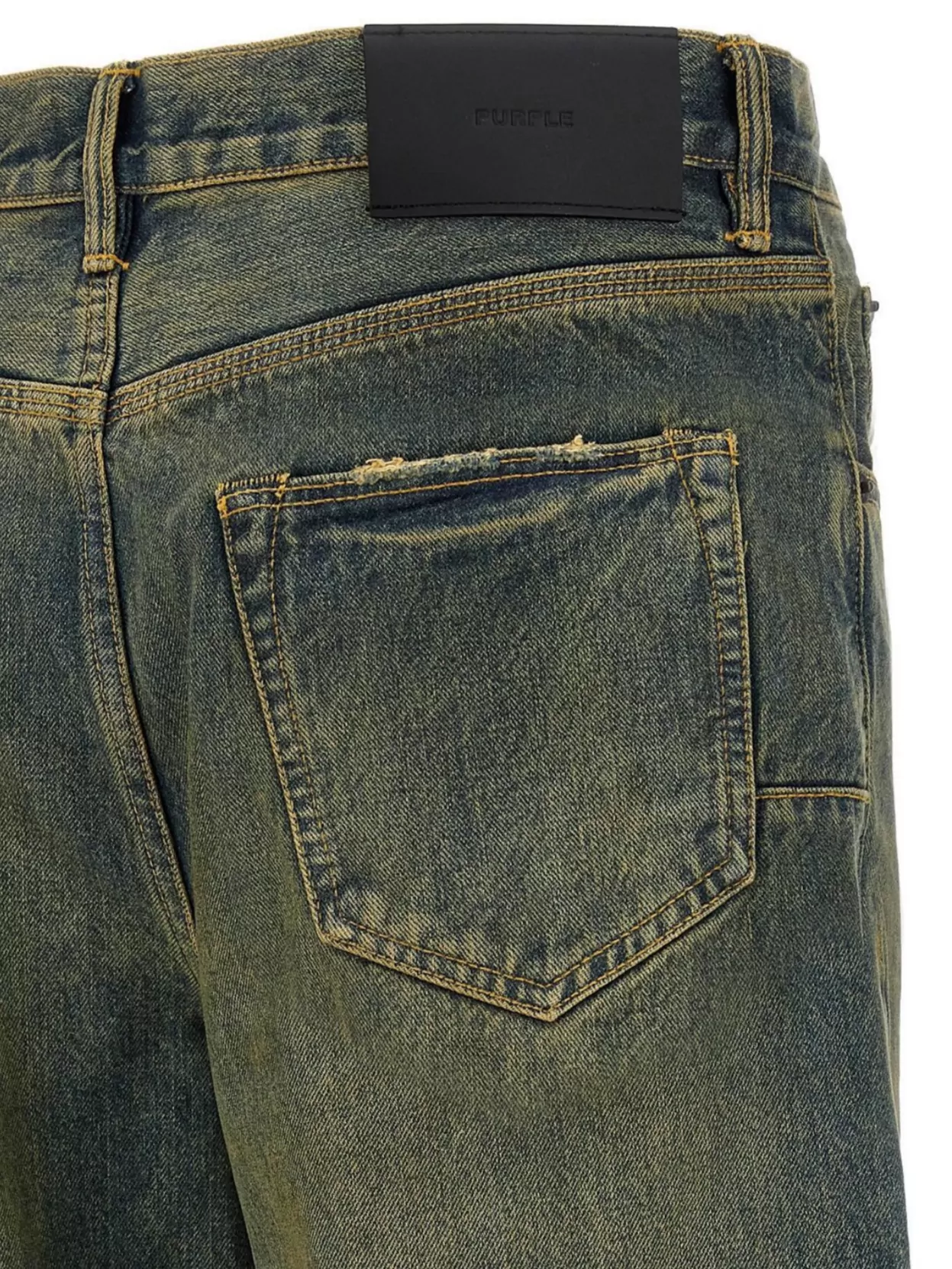 Purple P011 Sand Dune Jeans Yellow