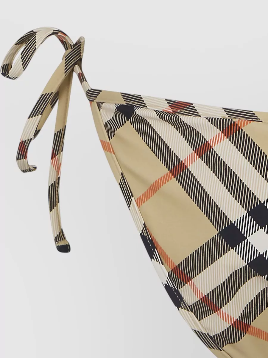 Burberry Sadie Check Swimwear Tie Side Style