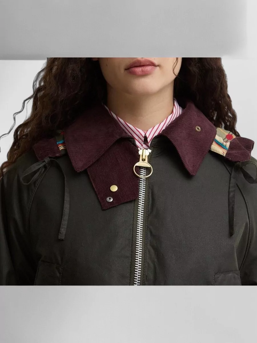 Barbour Waxed Cotton Fitted Jacket