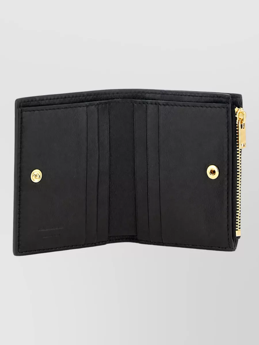 Jil Sander Leather Mini Wallet In Black