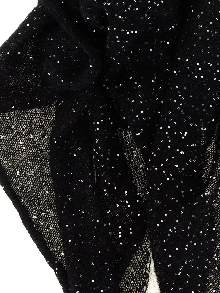 Nude Sequin Scarf