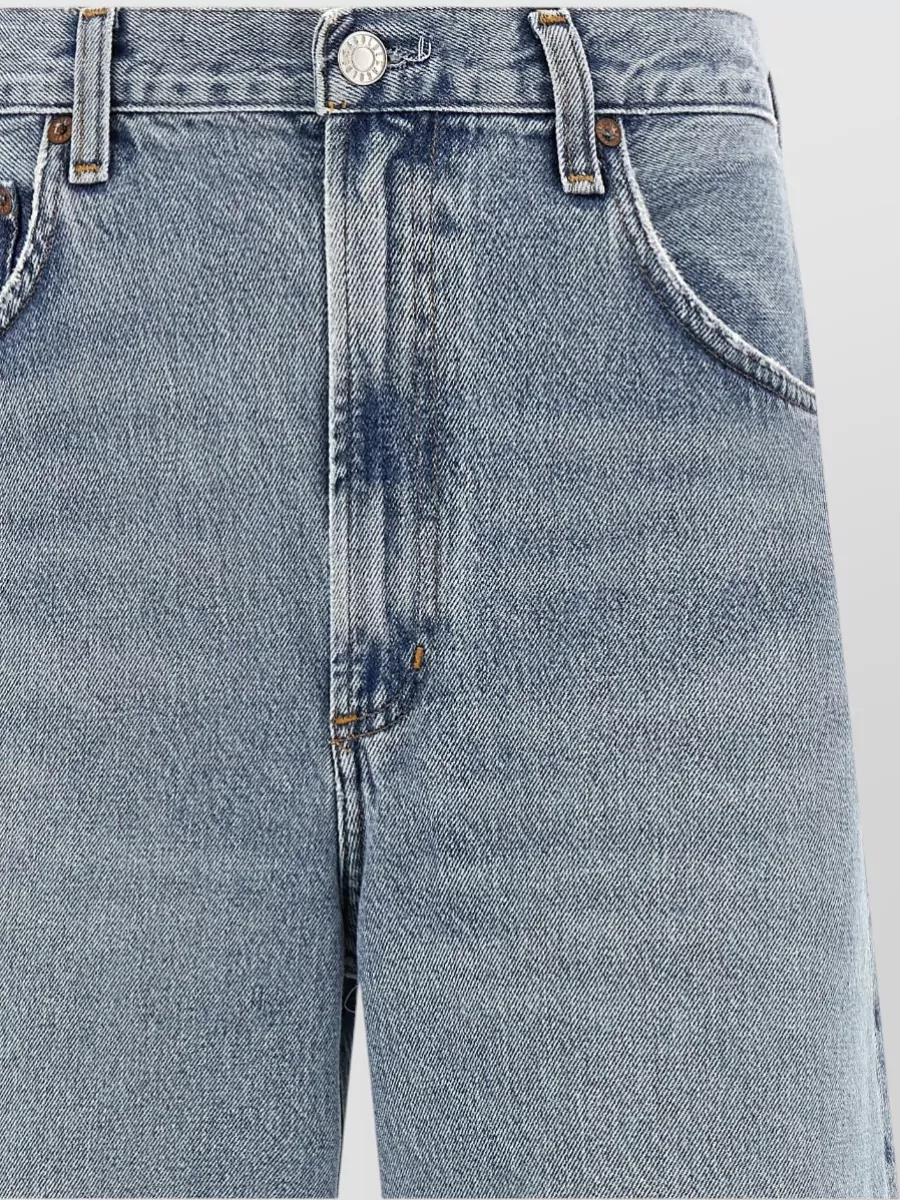 Agolde High Waist Wide Leg Five Pocket Jeans