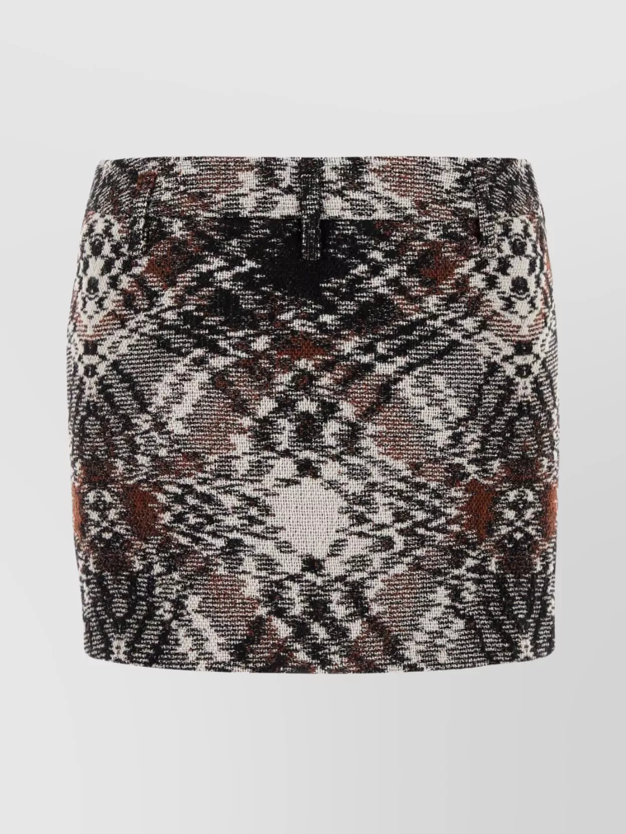 Missoni Embroidered Wool Blend Mini Skirt In Multi
