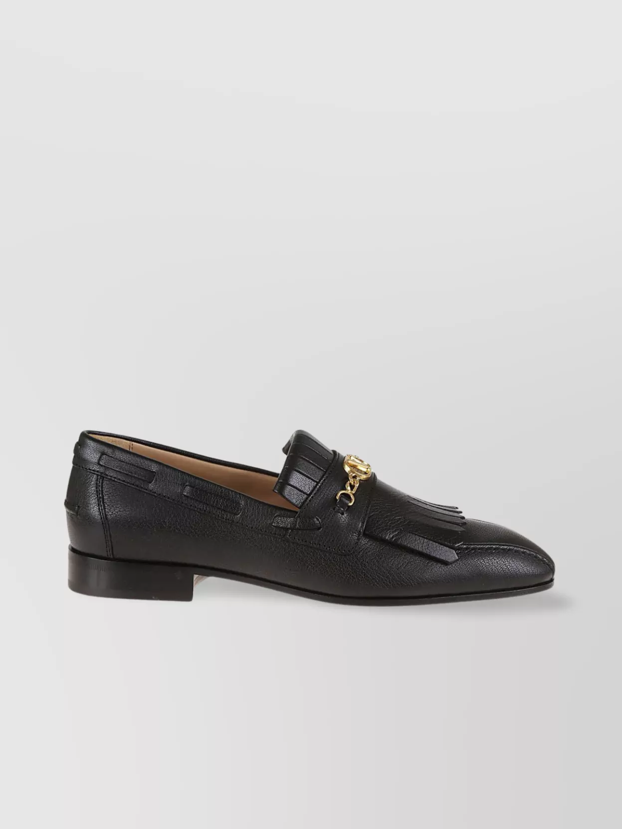 Valentino Garavani Chain Fringe Loafer Goatskin Hardware