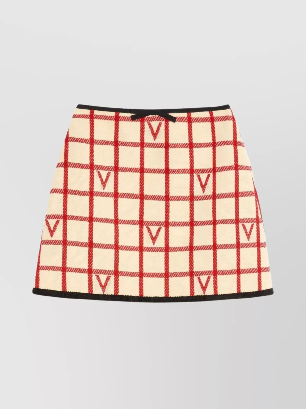 Valentino Midi Skirt With Button Accents And High Waist In Multi
