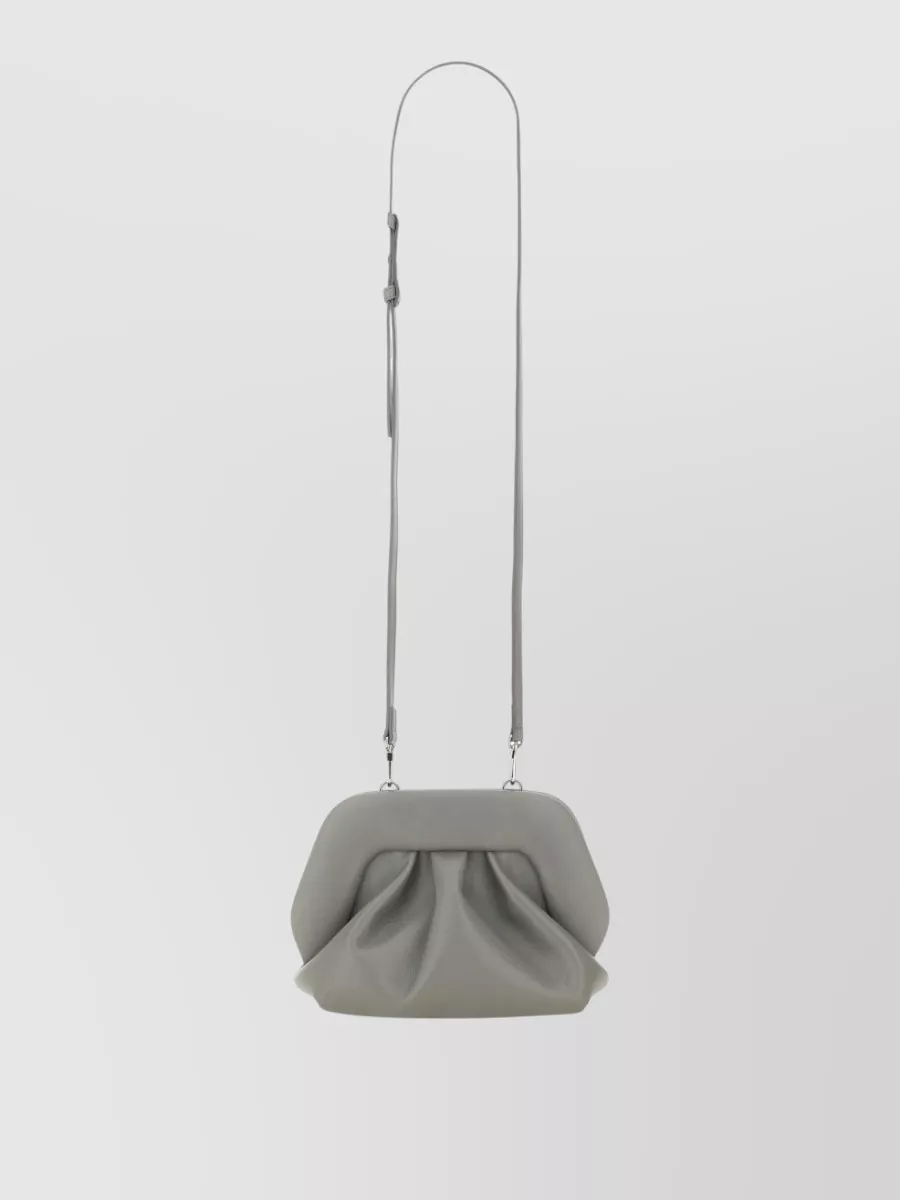 Themoirè Pleated Clutch Bag Detachable Strap In Pattern
