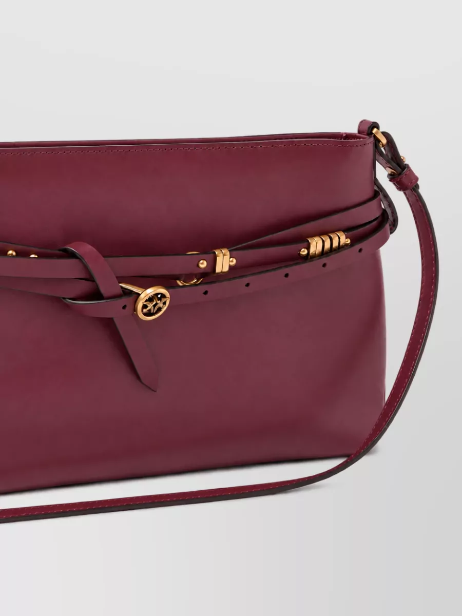 Pinko Love Bag Classic Leather Clutch Bag