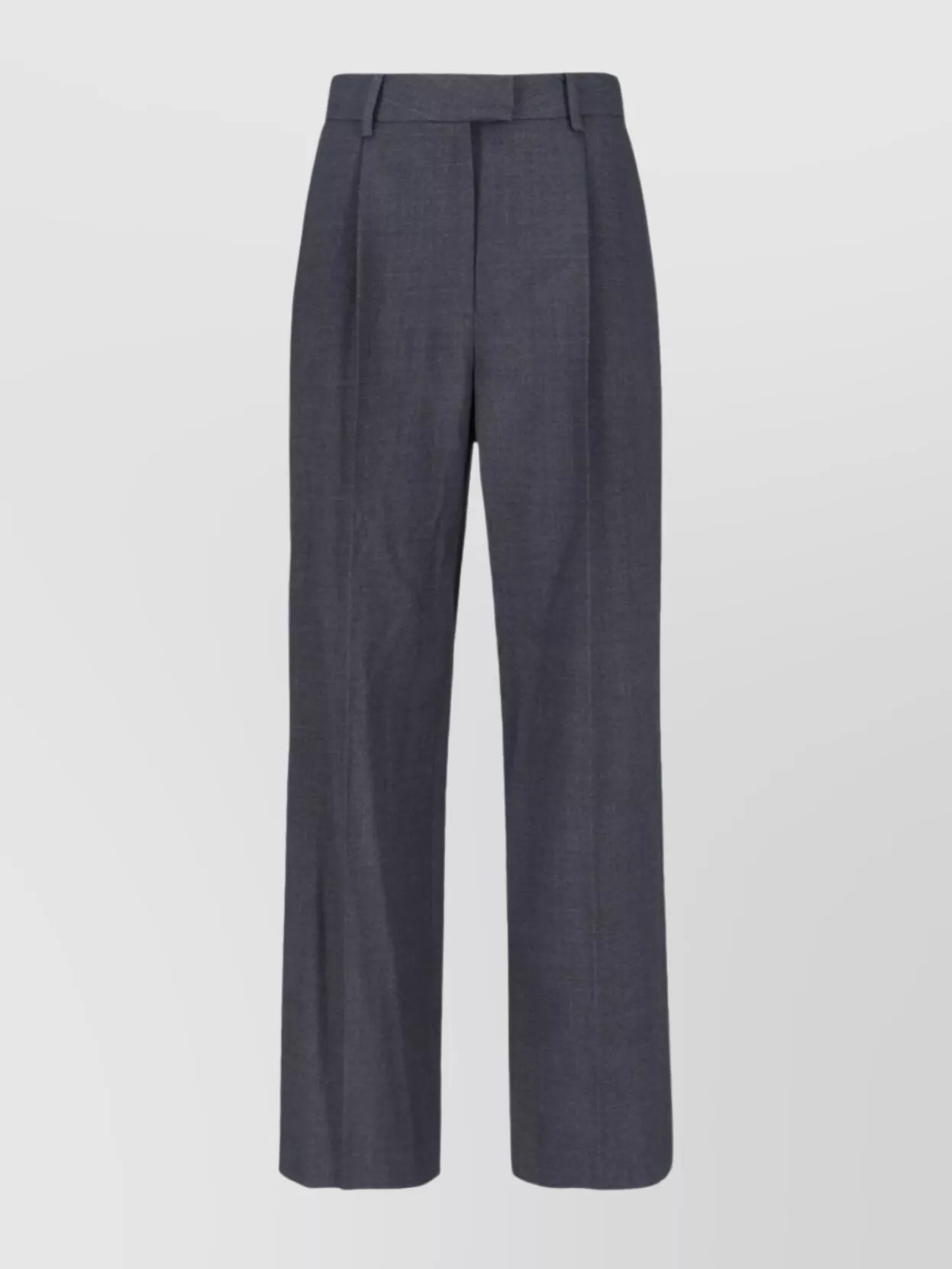 Low Classic Tailored Trousers With Pleats And Pockets