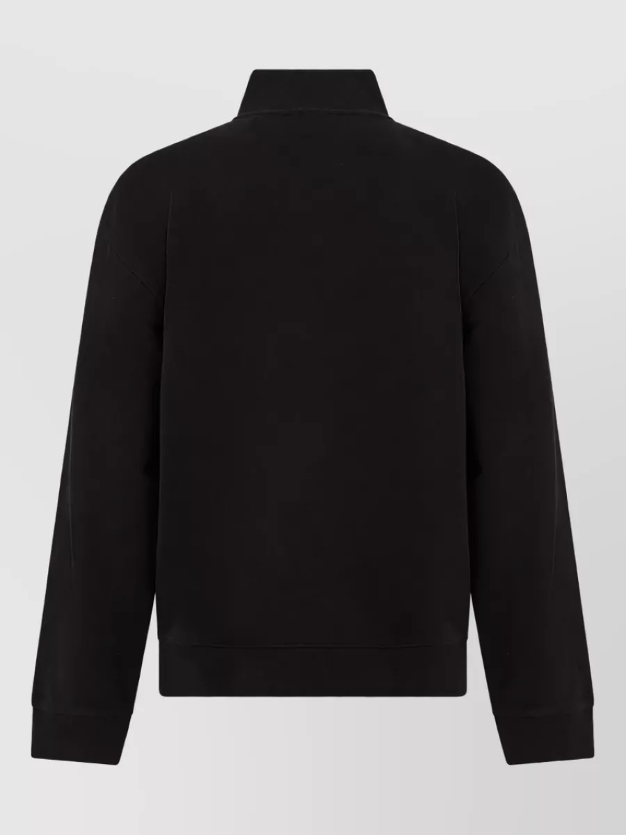 Boss Cotton Zip Collar Sweater