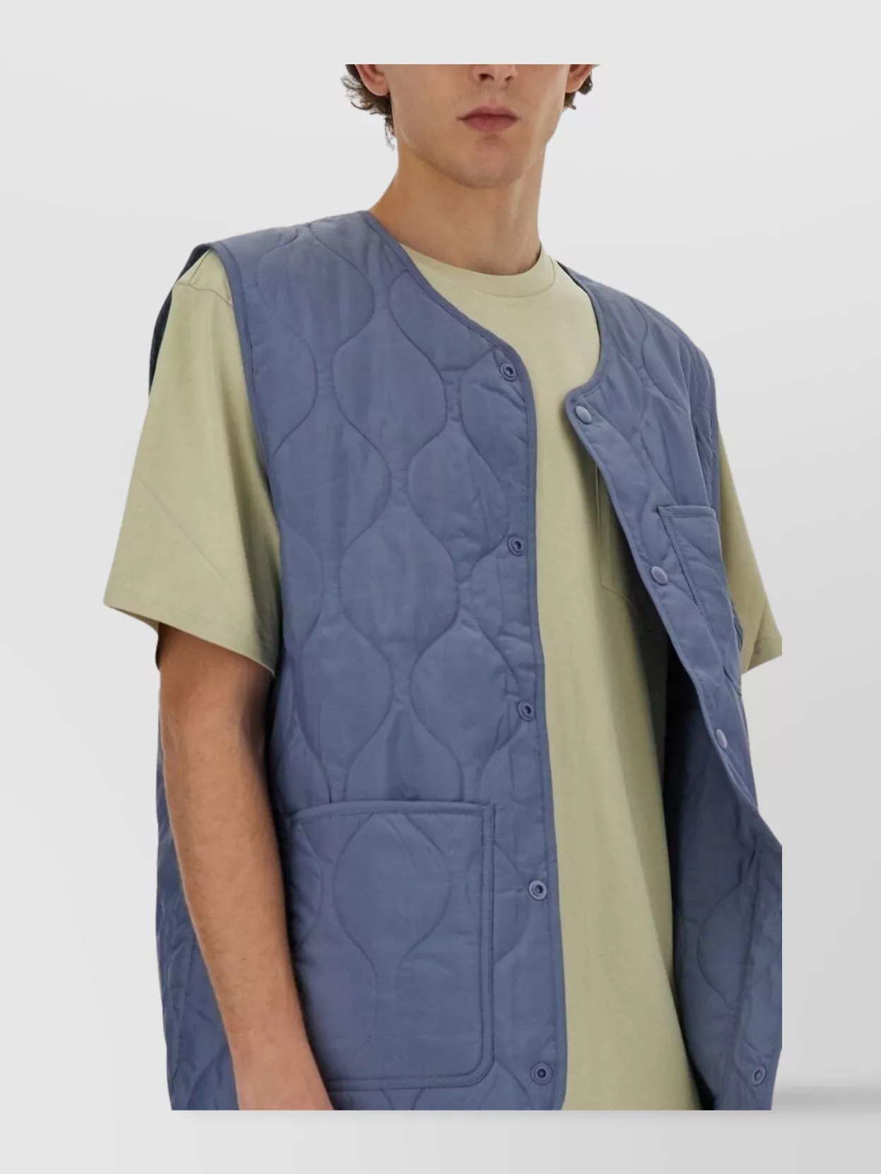 Carhartt Wip Quilted Vest Featuring Front Pockets