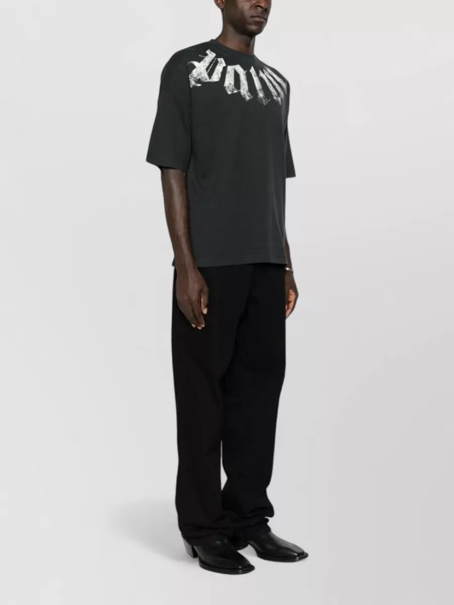 Palm Angels Cotton Oversized Logo-Print T-Shirt