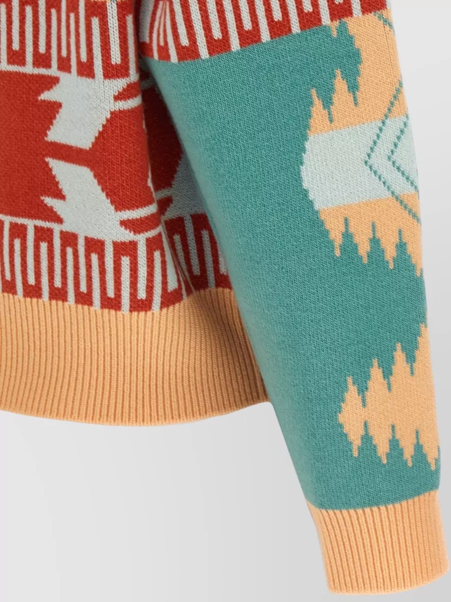 Alanui Thistles Knitwear Shawl Collar Fringe