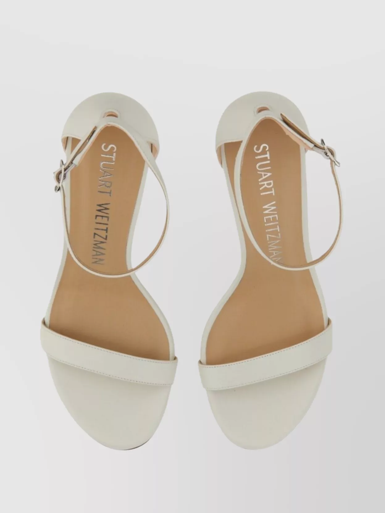 Stuart Weitzman Heel Sandal Toe Open Leather Block