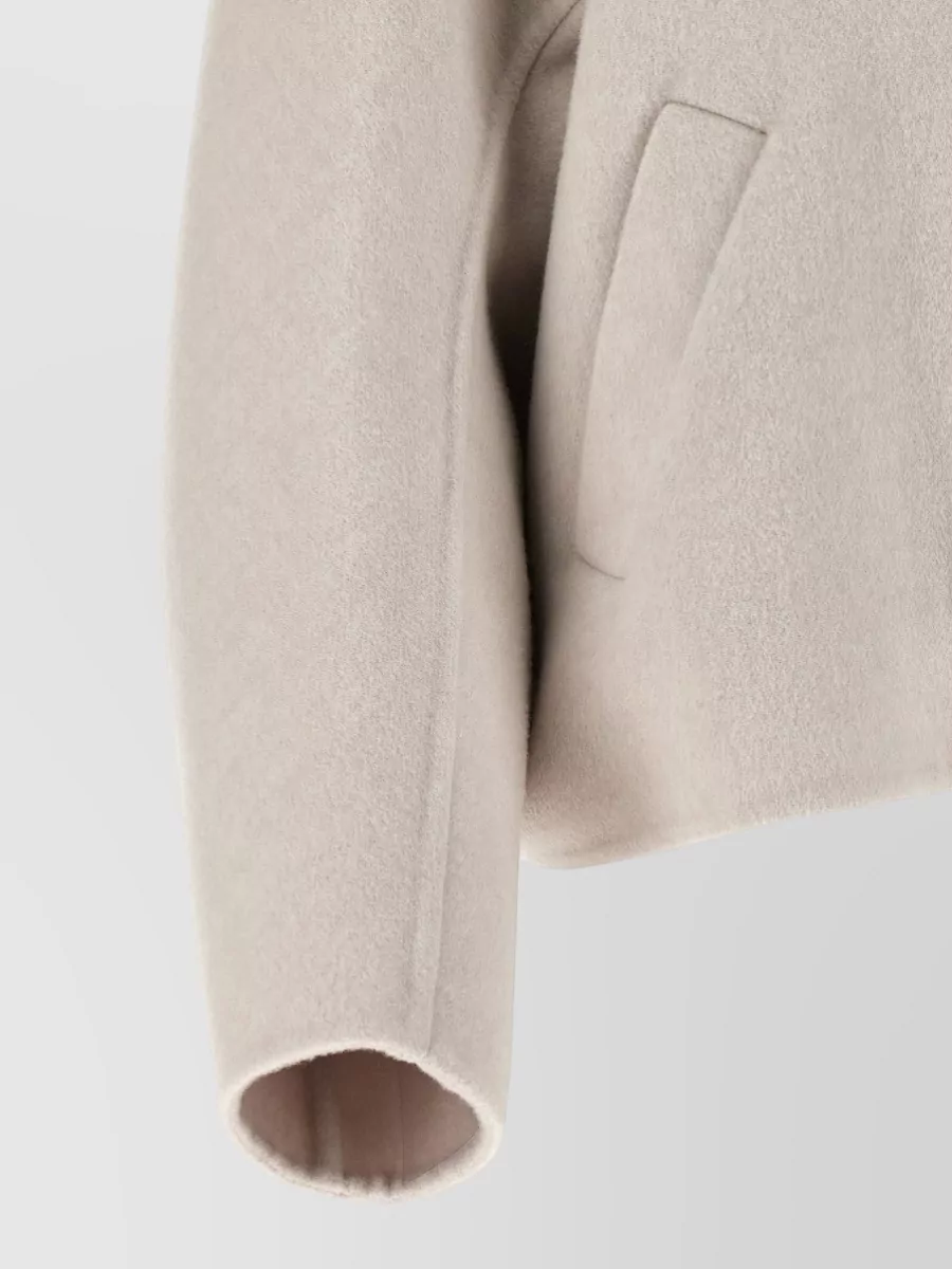 Brunello Cucinelli Wool And Cashmere Cropped Jacket