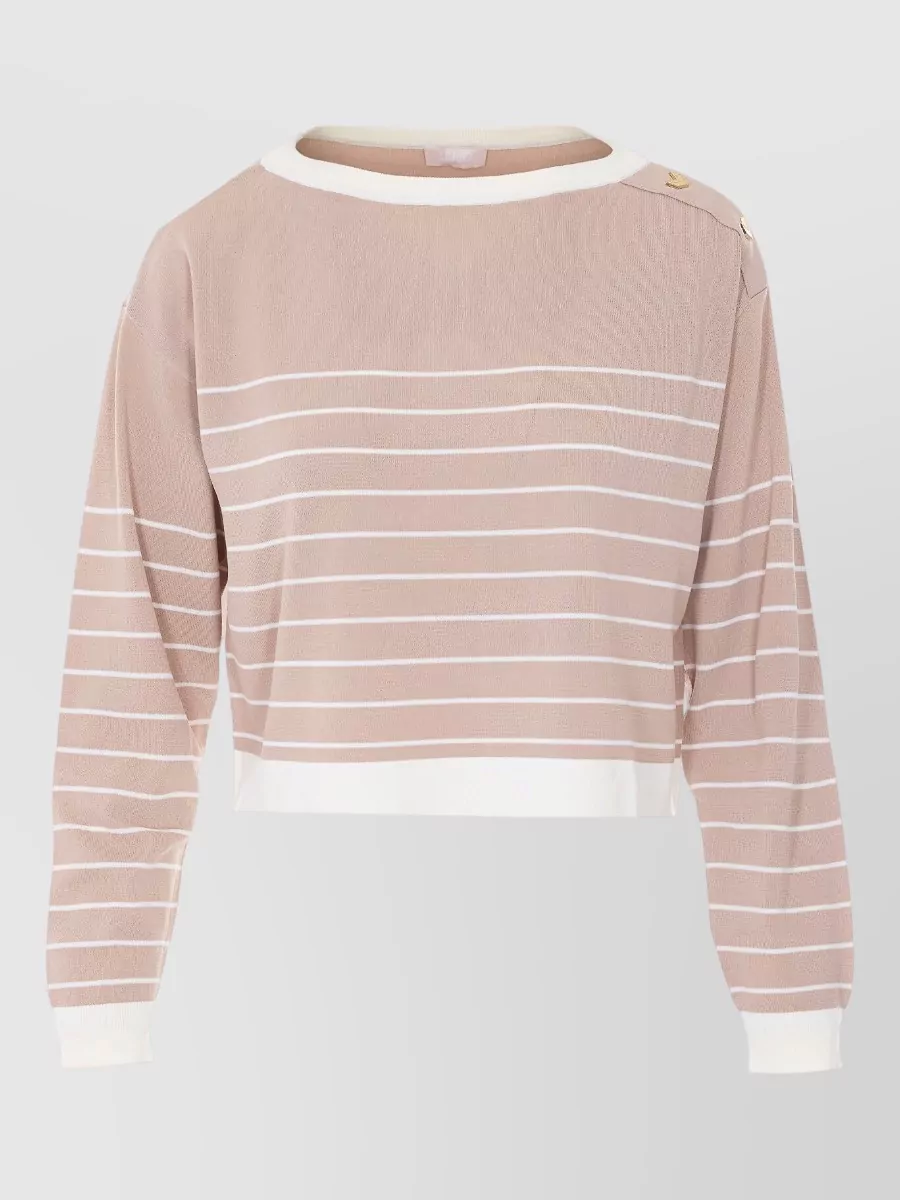 Liu Jo Striped Long-Sleeve T-Shirt