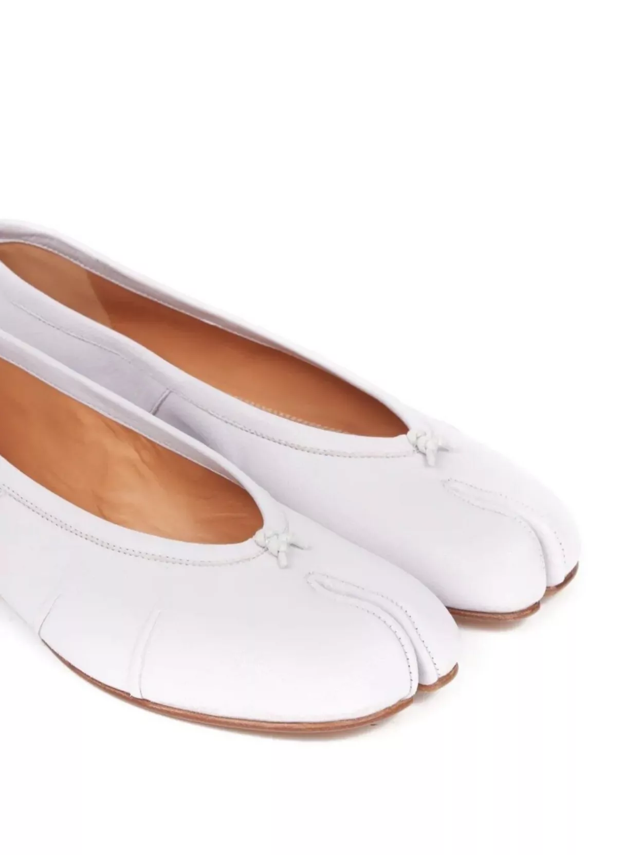Maison Margiela Slip-On Tabi Toe Ballerina Shoes With Bow