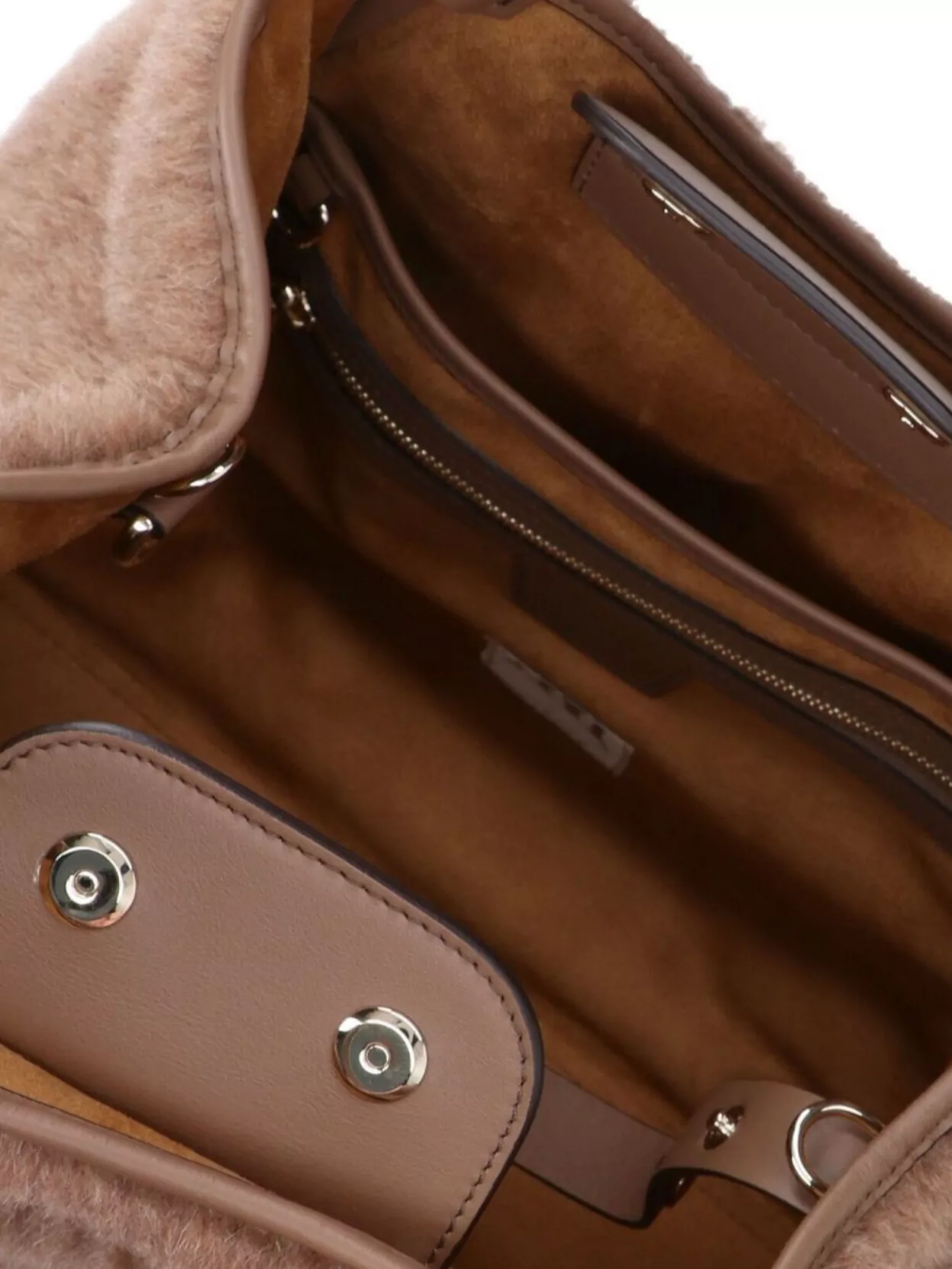 Max Mara Textured Shoulder Bag Detachable Strap