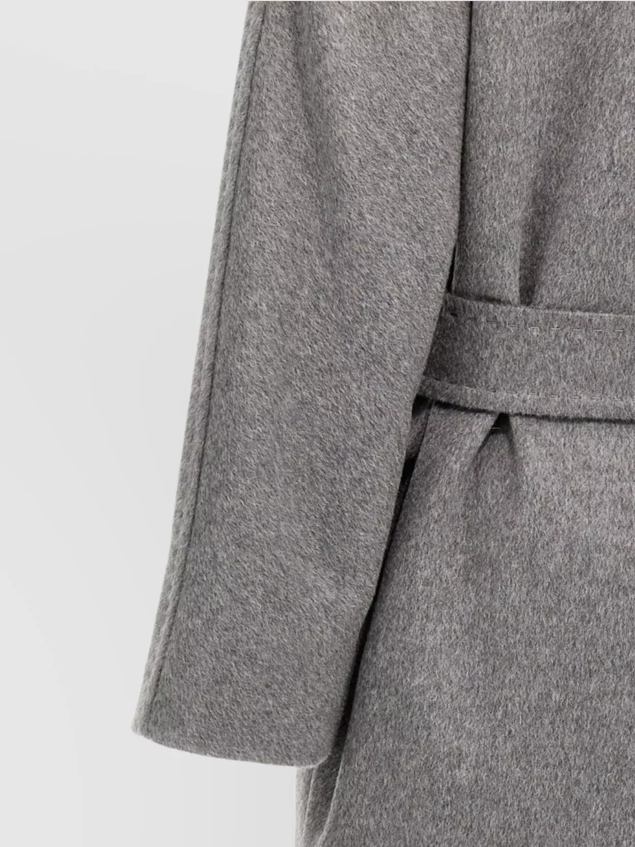 'S MAX MARA COAT WITH WAIST BELT AND LAPEL COLLAR