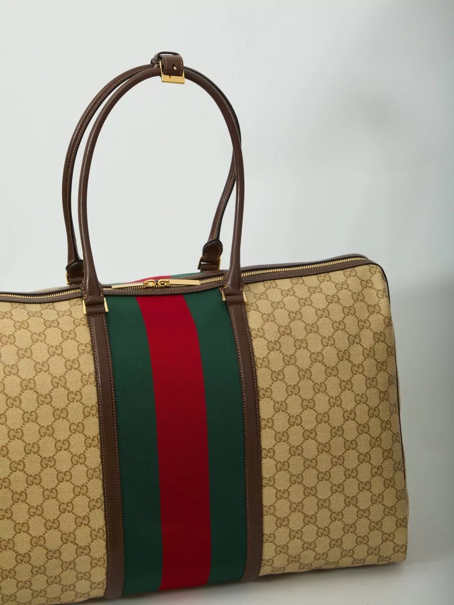 Gucci Coated Canvas Medium Duffle Bag
