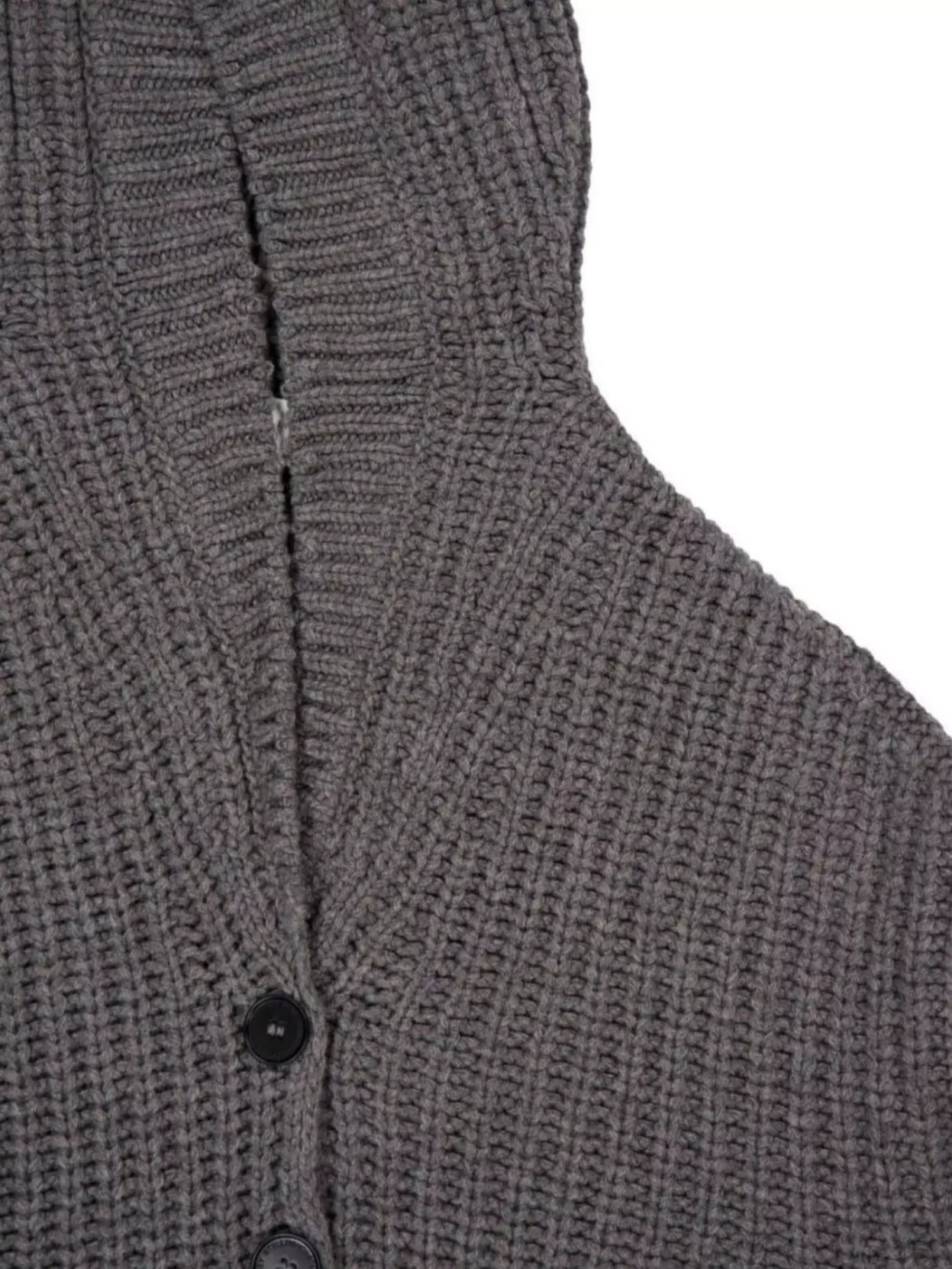 Stella Mccartney Hooded Ribbed Recycled-cashmere And Wool-blend Cardigan In Gray