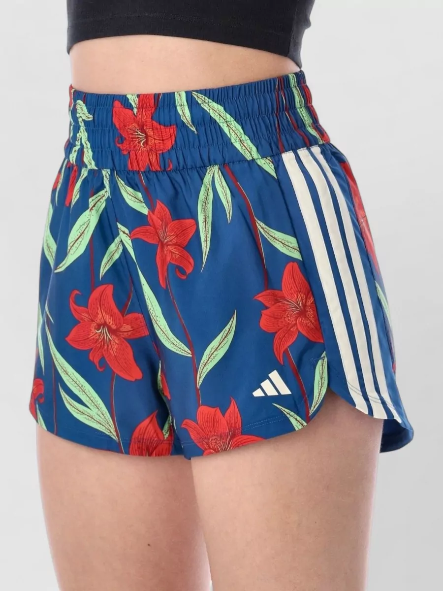 Adidas Originals Floral-Print Short Shorts