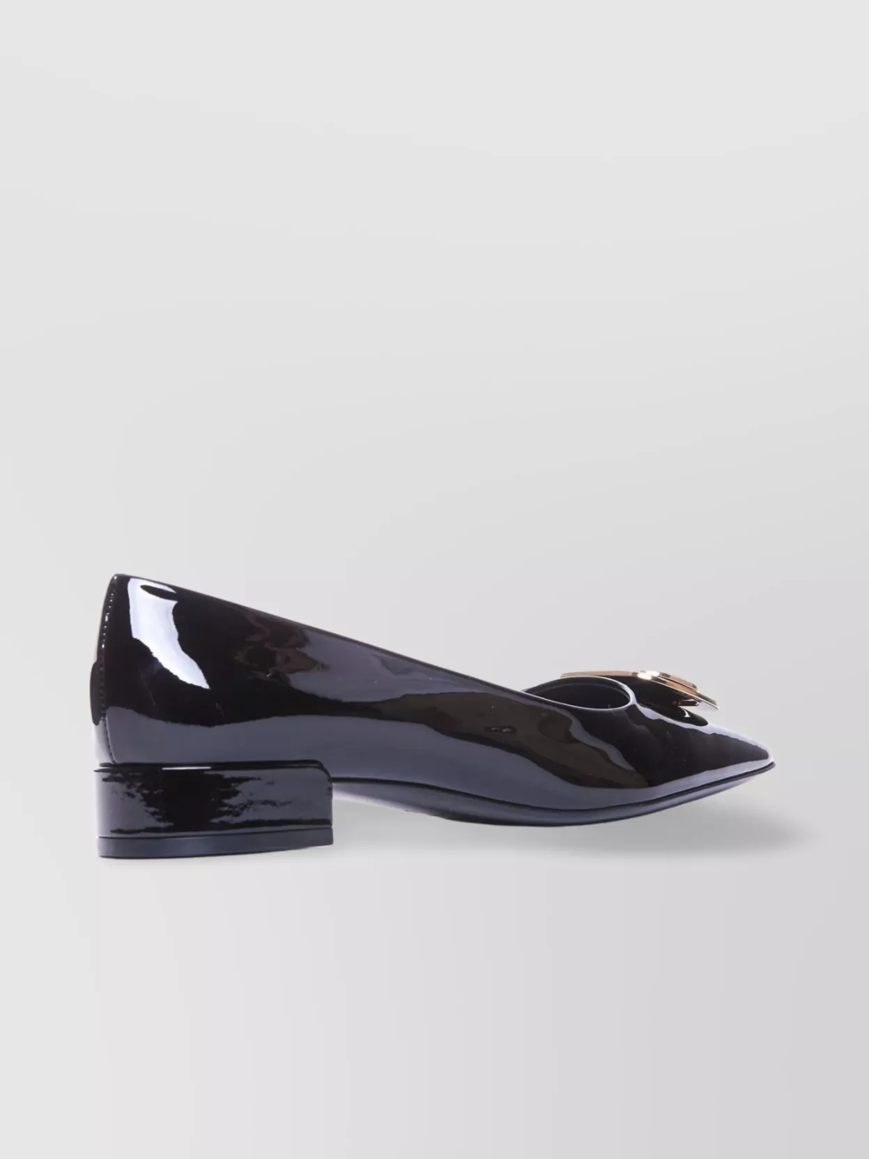 Ferragamo Venera Pumps With Block Heel And Buckle Detail