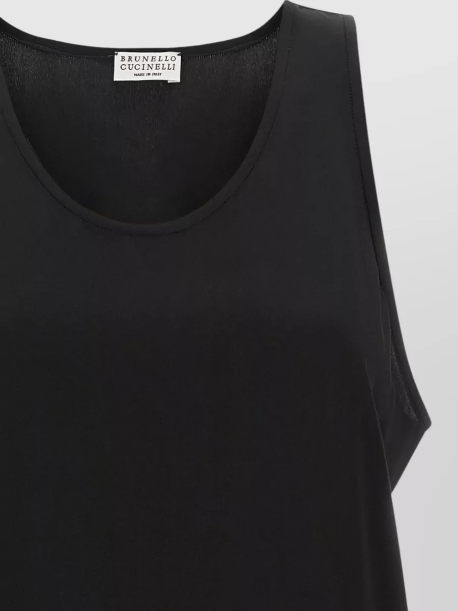 Brunello Cucinelli Silk Sleeveless Top