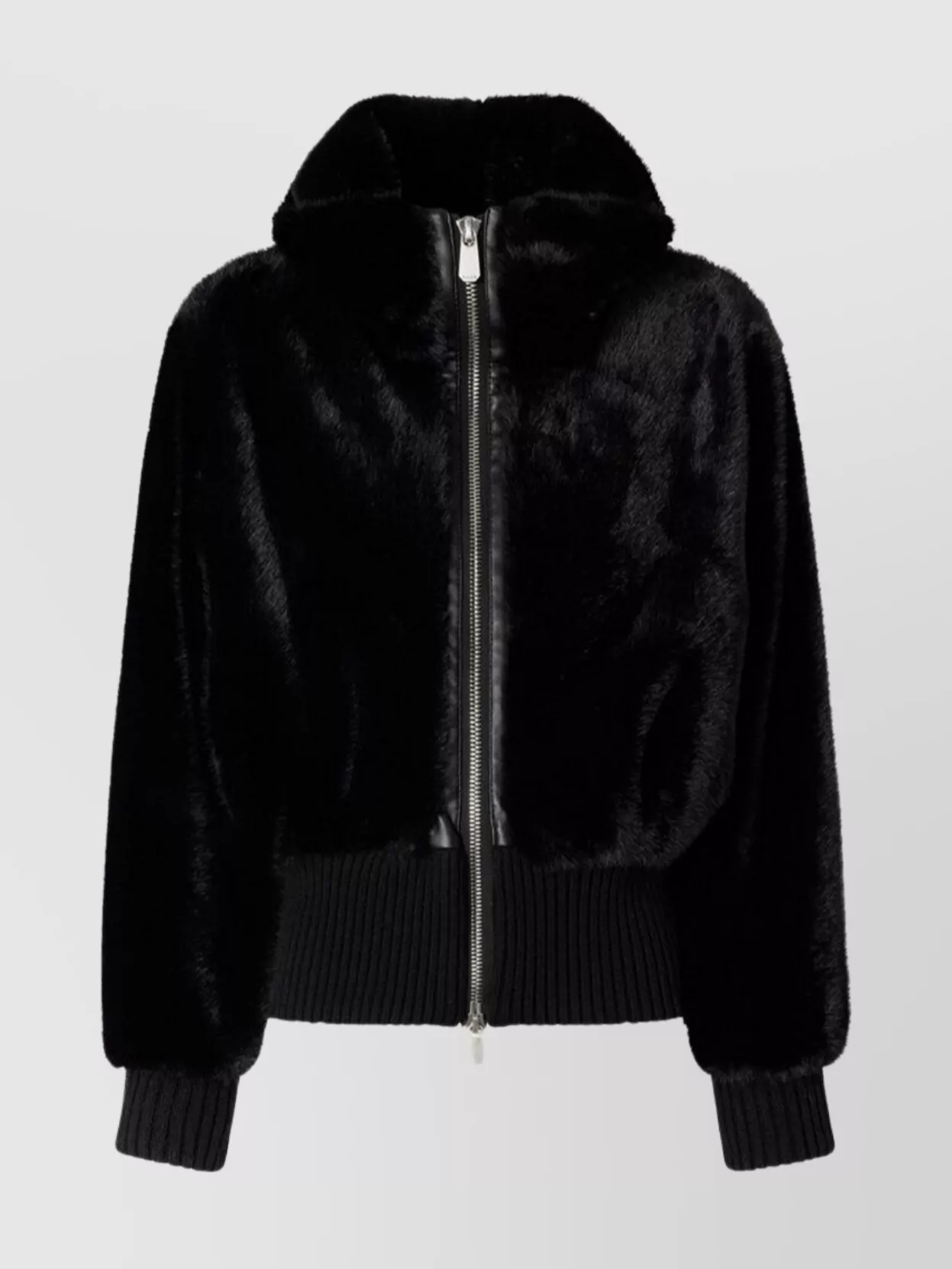 Pinko high collar long sleeve ribbed cuff jacket