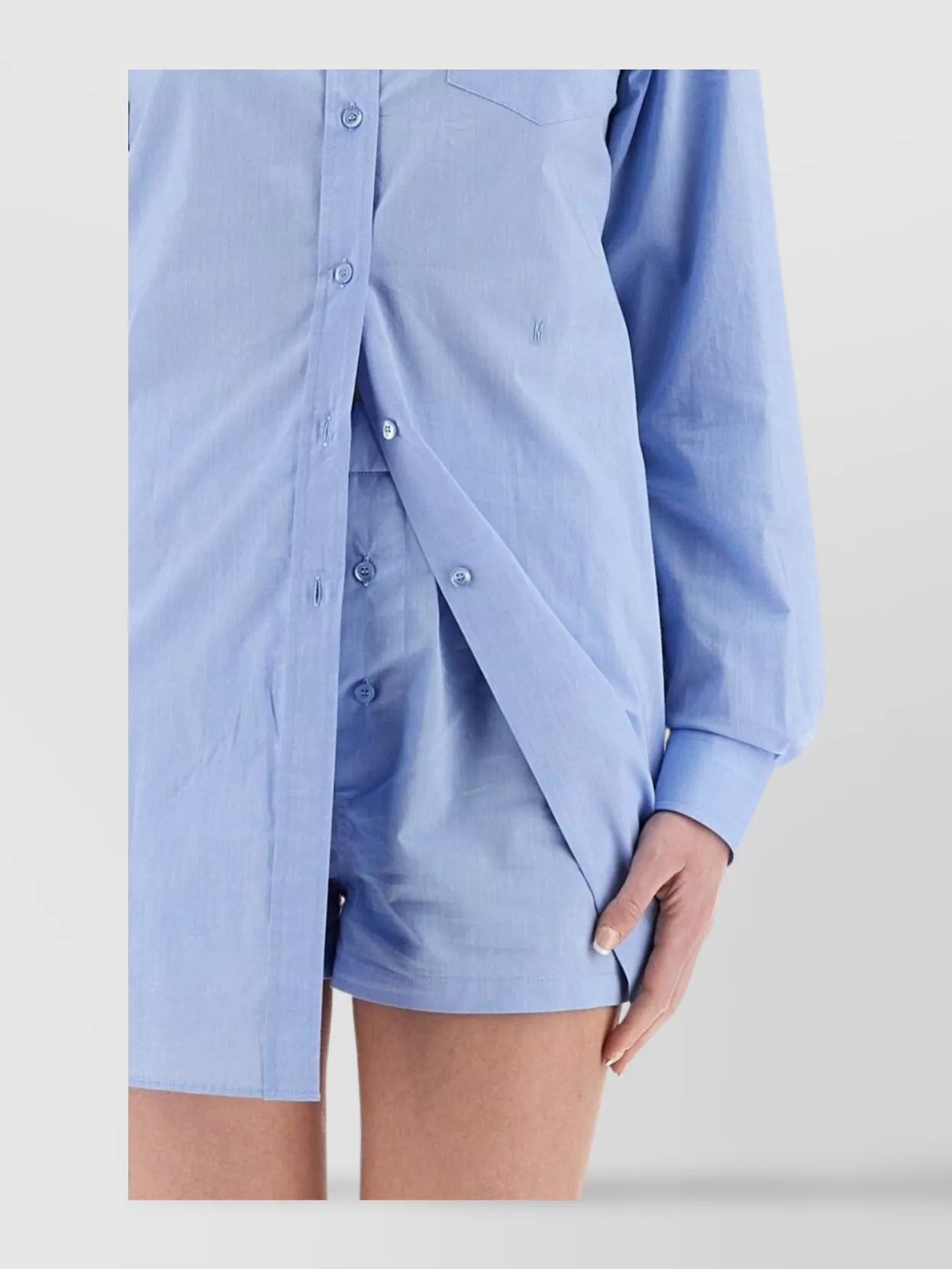 Moschino Poplin Shirt Jumpsuit Featuring Pockets