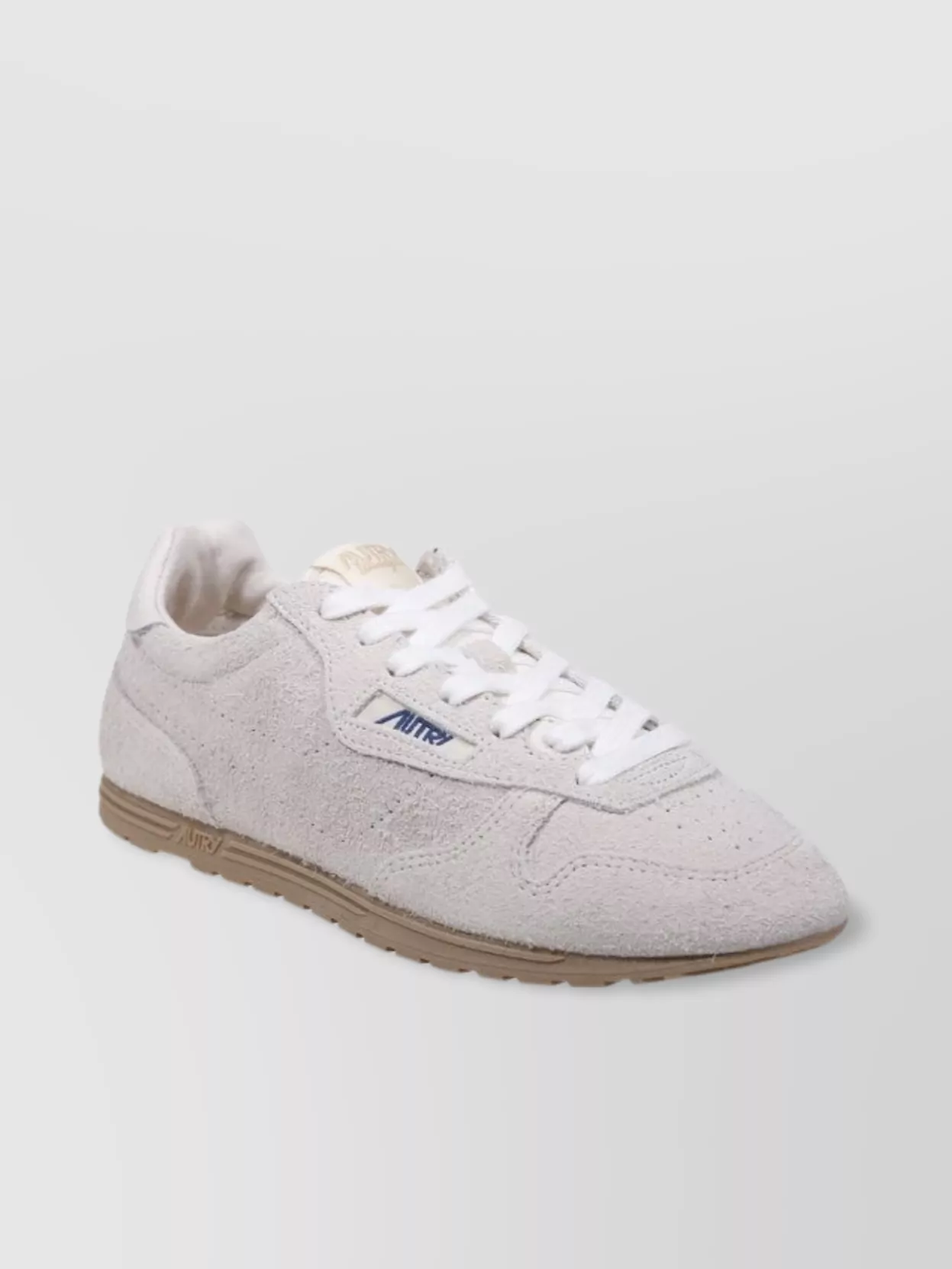 Shop Autry Low Suede Sneaker Perforated Toe