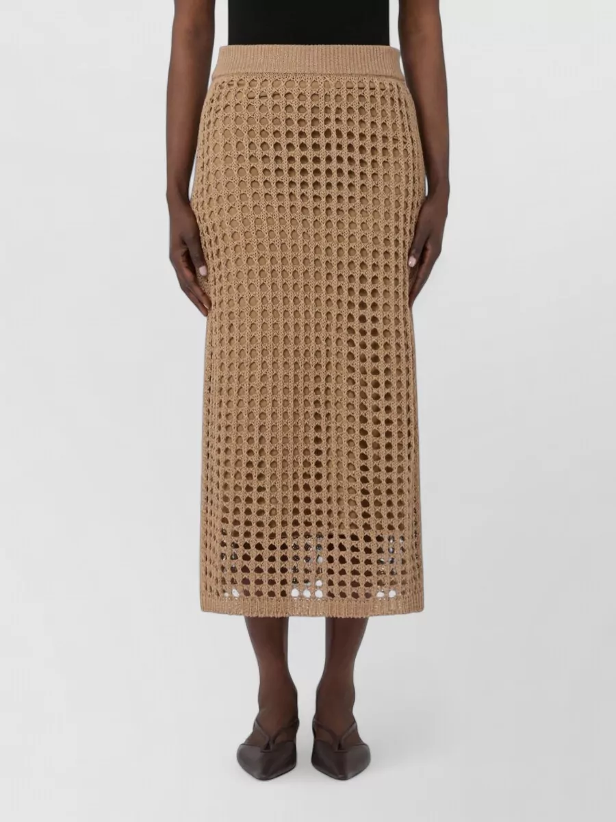 Max Mara Cotton Maxi Straight Skirt