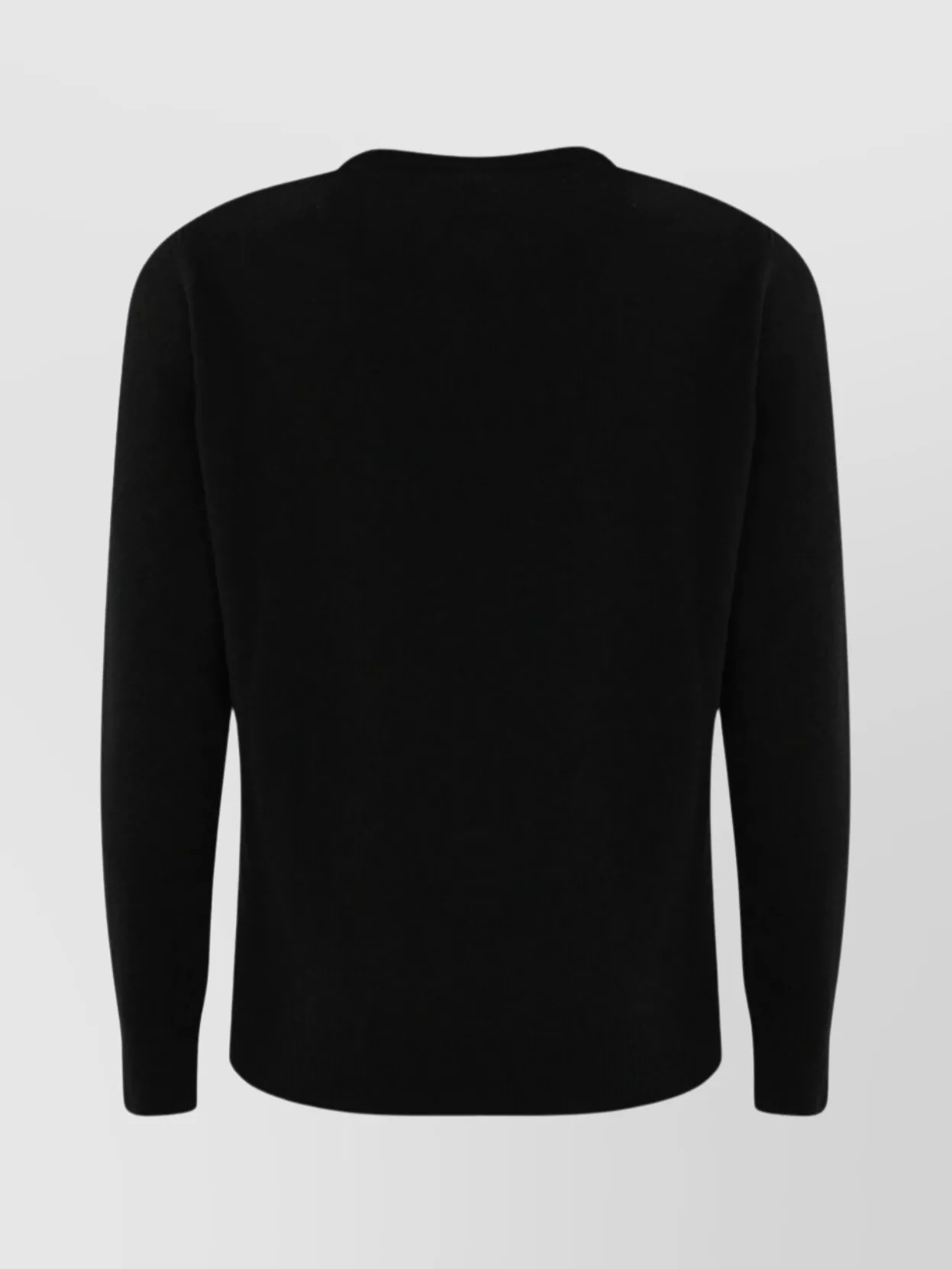 Mc2 Saint Barth Crew Neck Graphic Design Long Sleeves Sweater In Black
