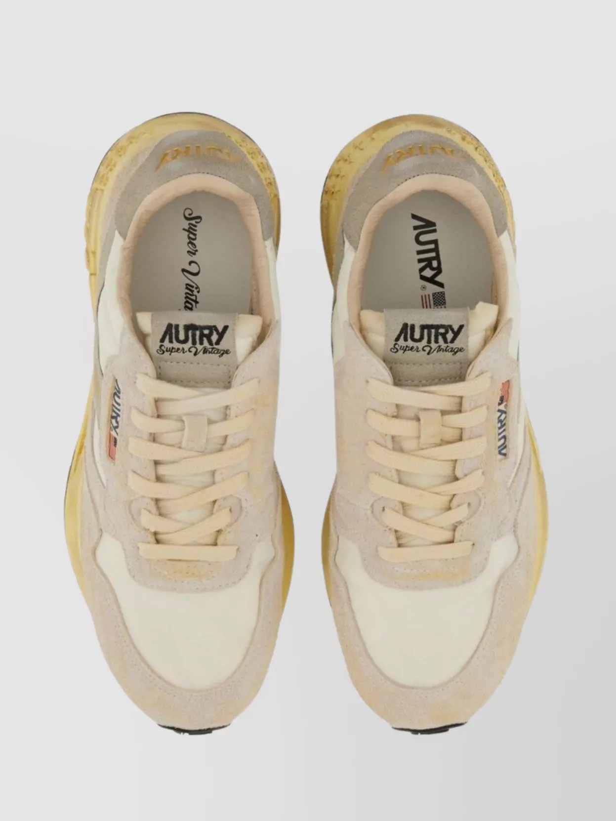 Autry Supervintage Suede Panels Rubber Sole Sneaker