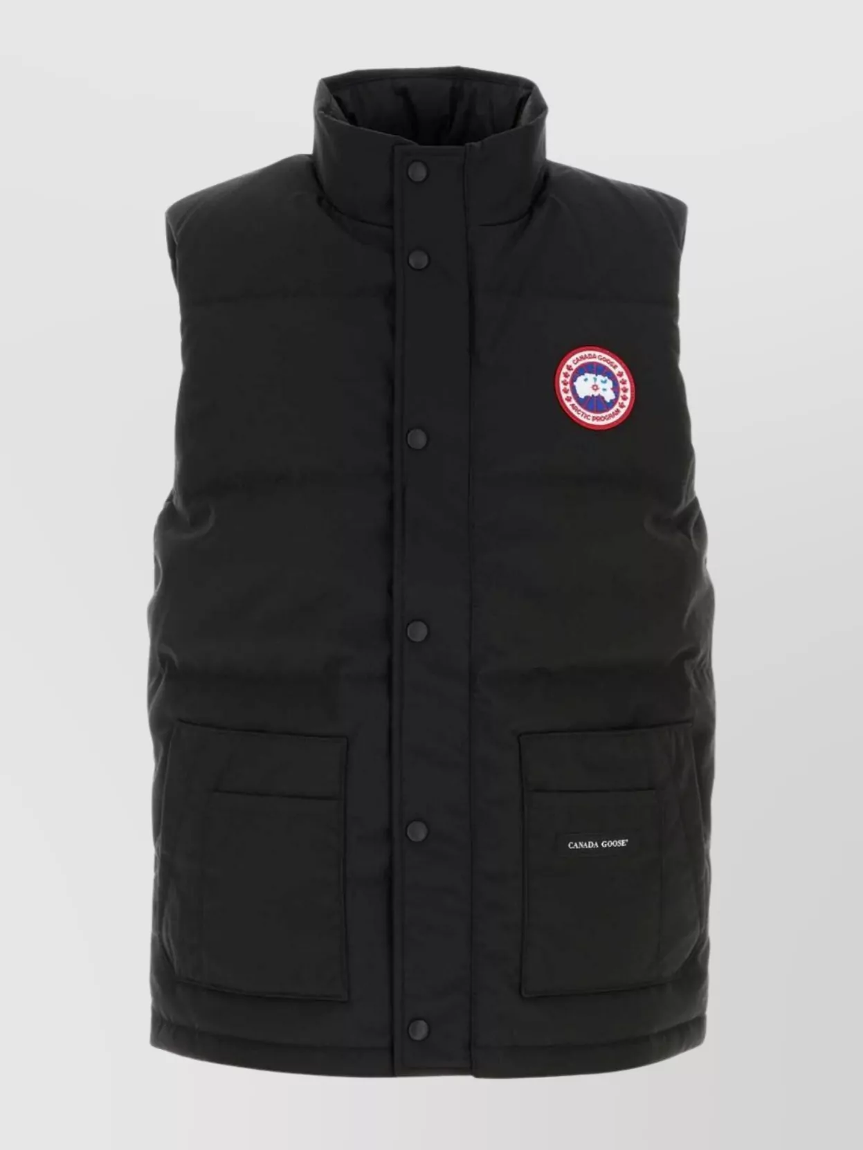Canada Goose Black Polyester Blend Freestyle Sleeveless Down Jacket In Black