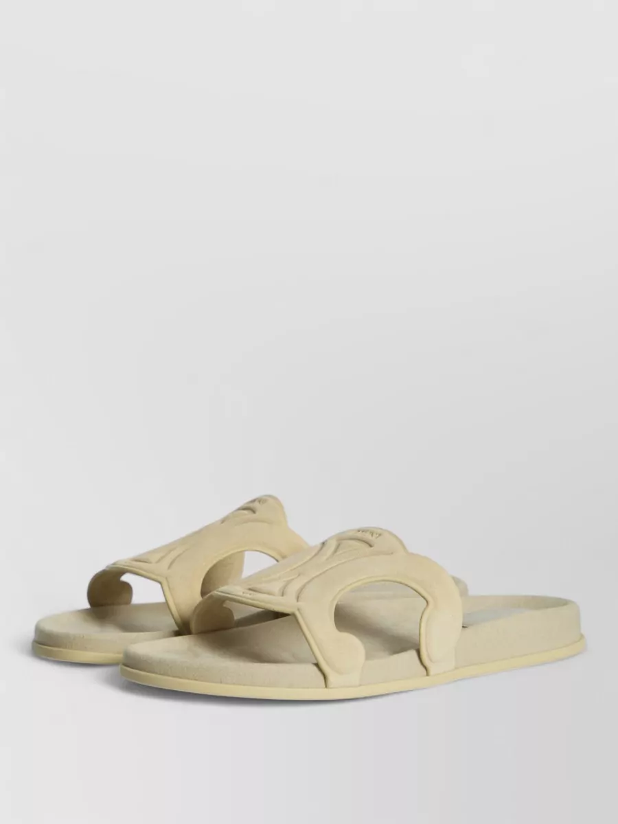 Celine Leather Slide Sandals