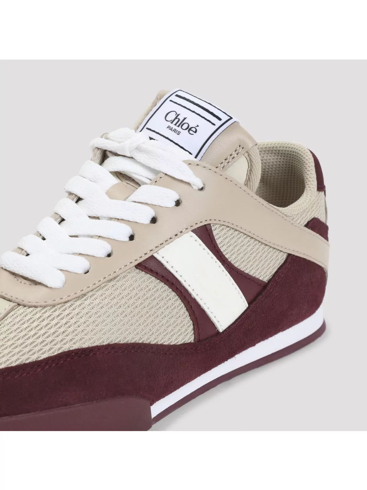 Chloé Kick Sneakers With Textile And Leather