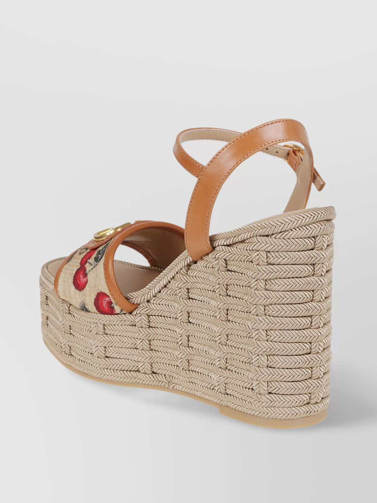 Valentino Garavani Woven Platform Sandals Vlogo