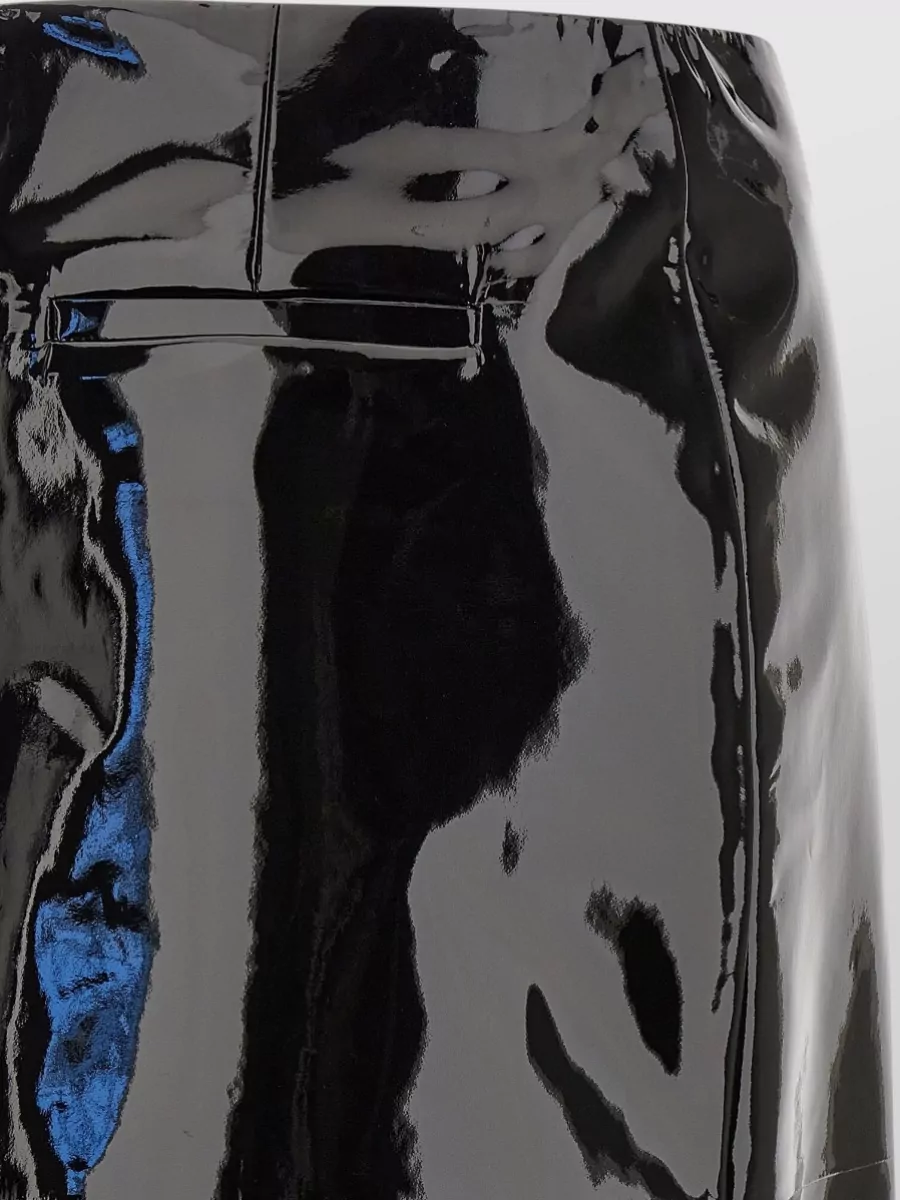 Ferragamo Patent Leather Pencil Skirt