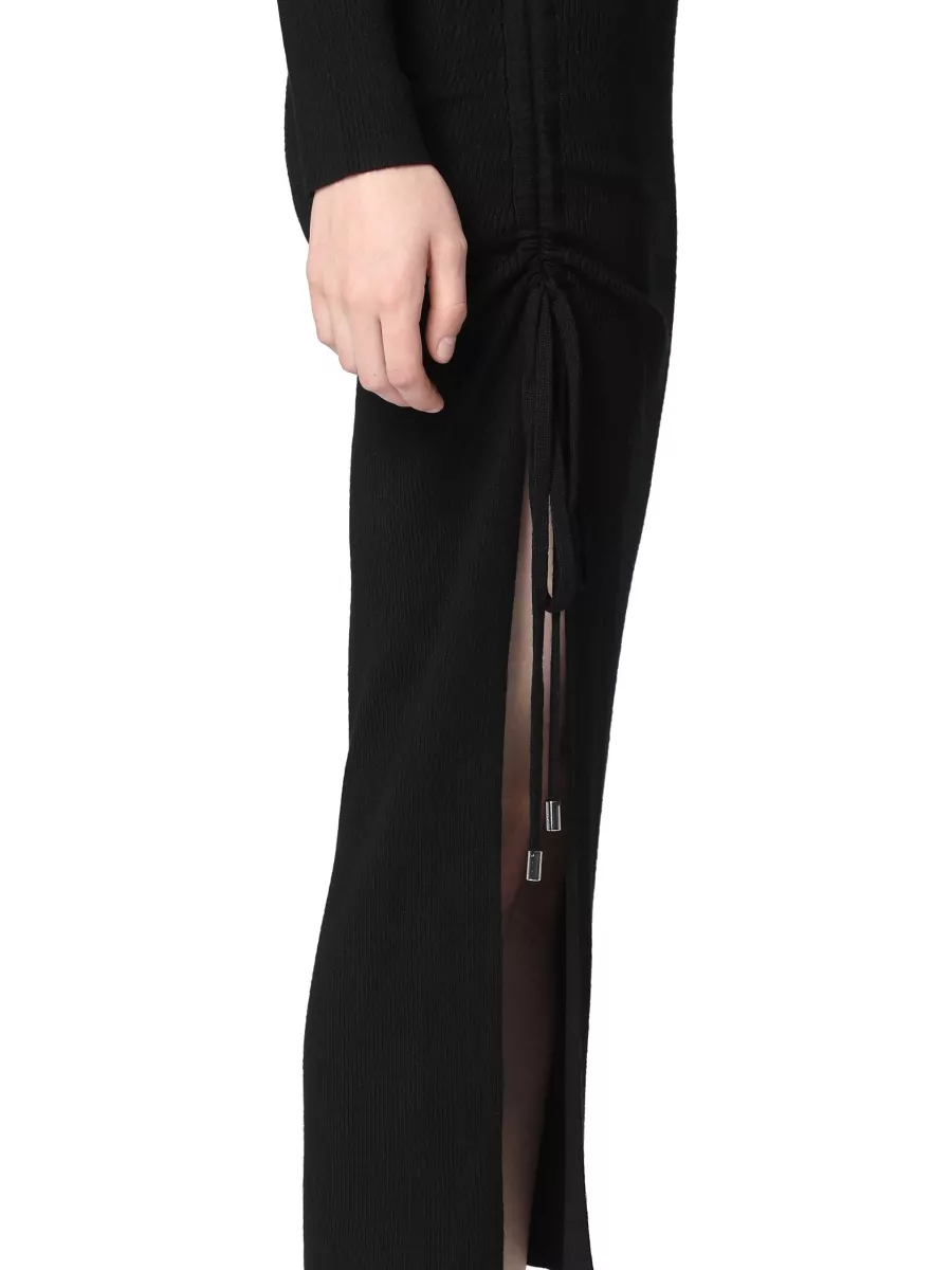 Michael Michael Kors Gathered Wool Knitted Dress
